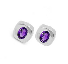 Load image into Gallery viewer, Silver Stella Stud Earrings

