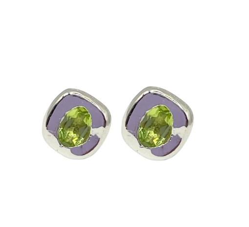 Silver Stella Stud Earrings