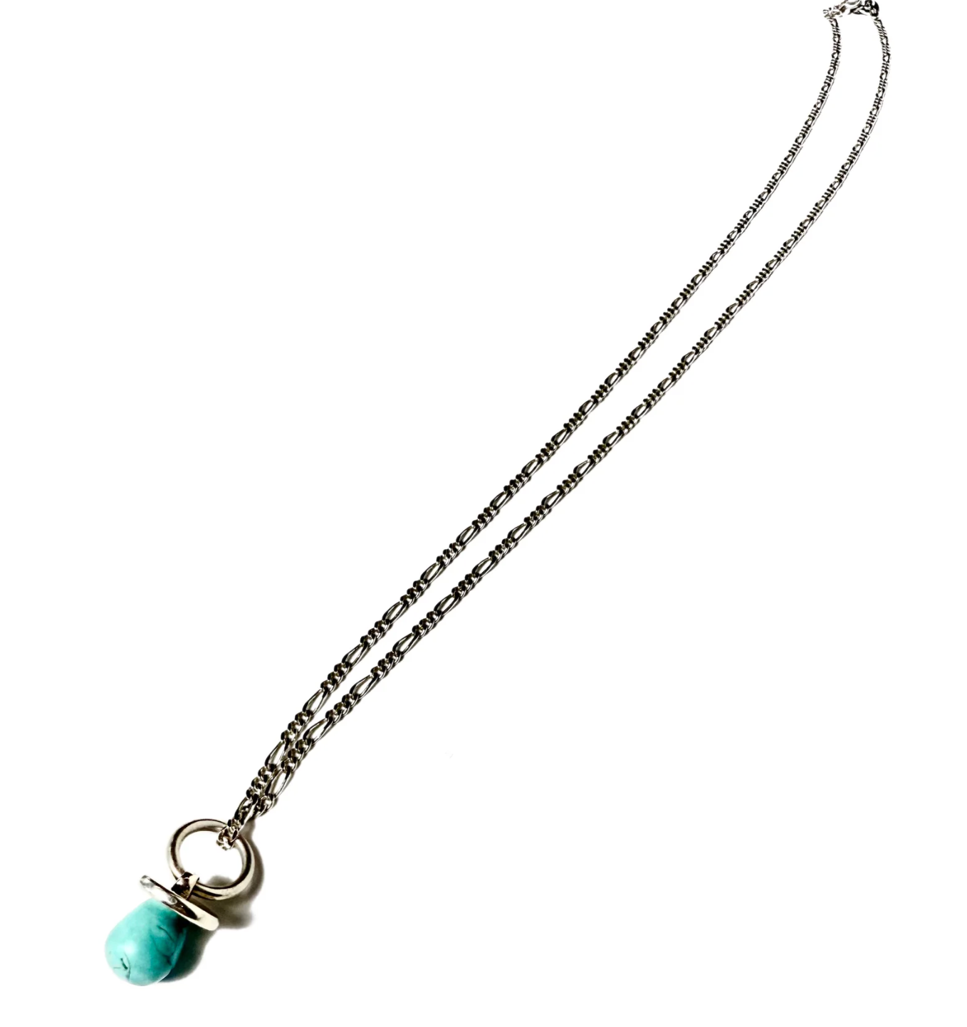 Pacifier Necklace on Figaro Chain