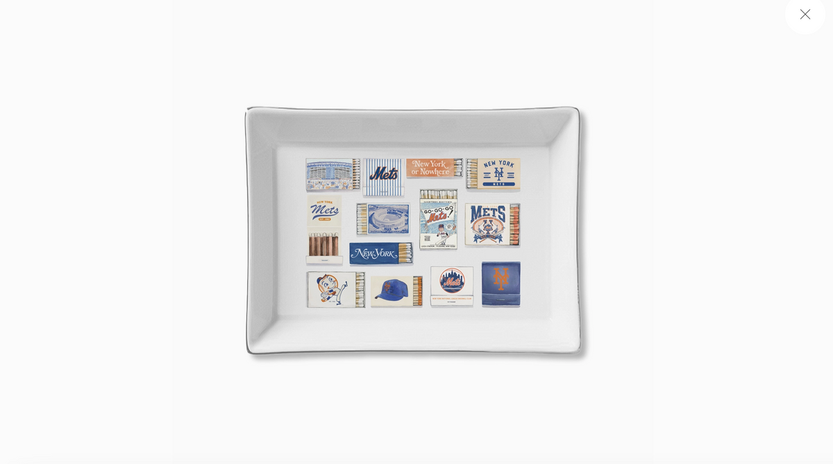 Ceramic Tray - NY Mets Matches