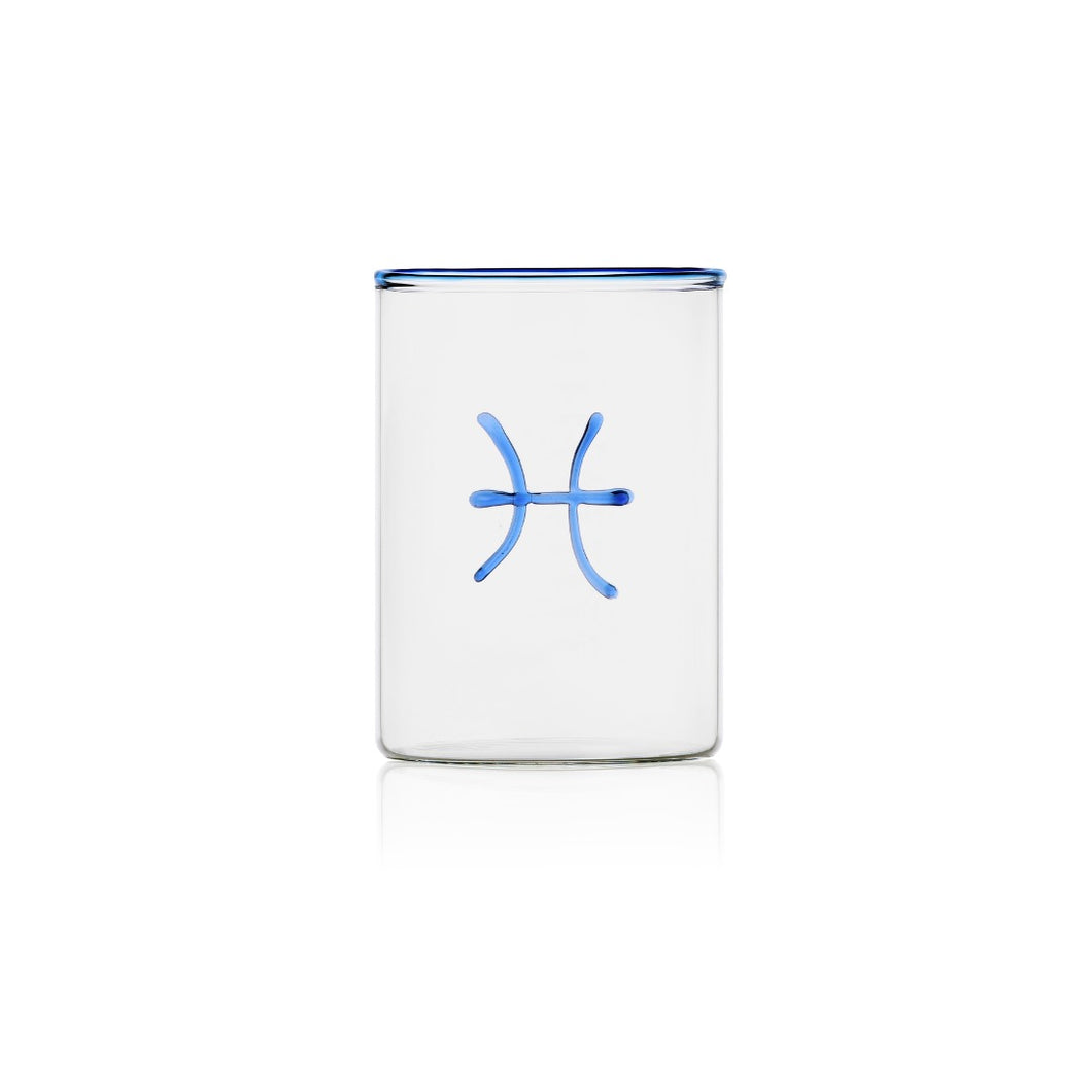 Astrology Lowball Glass - Pisces