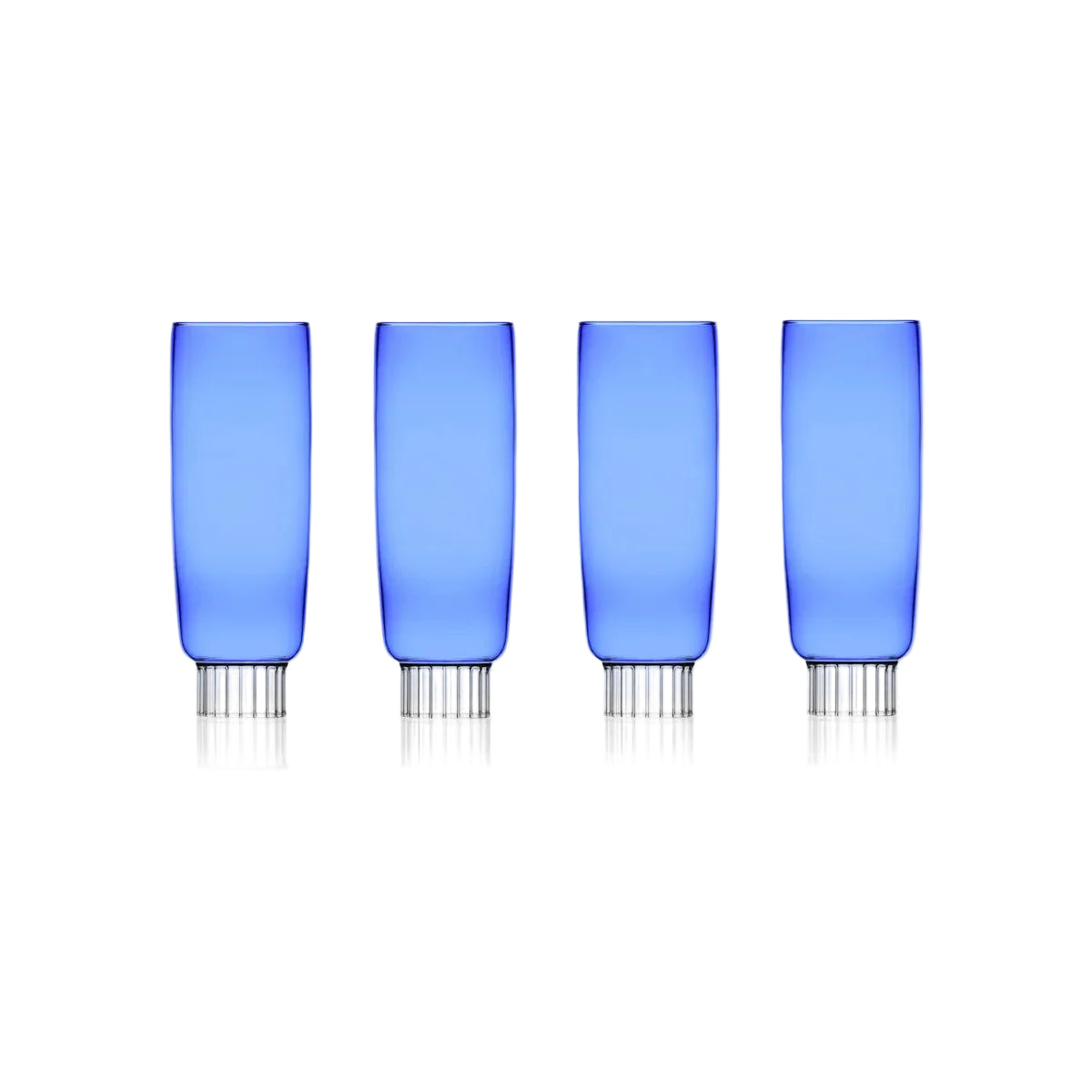 Romantic flute Glasses - Set of 4