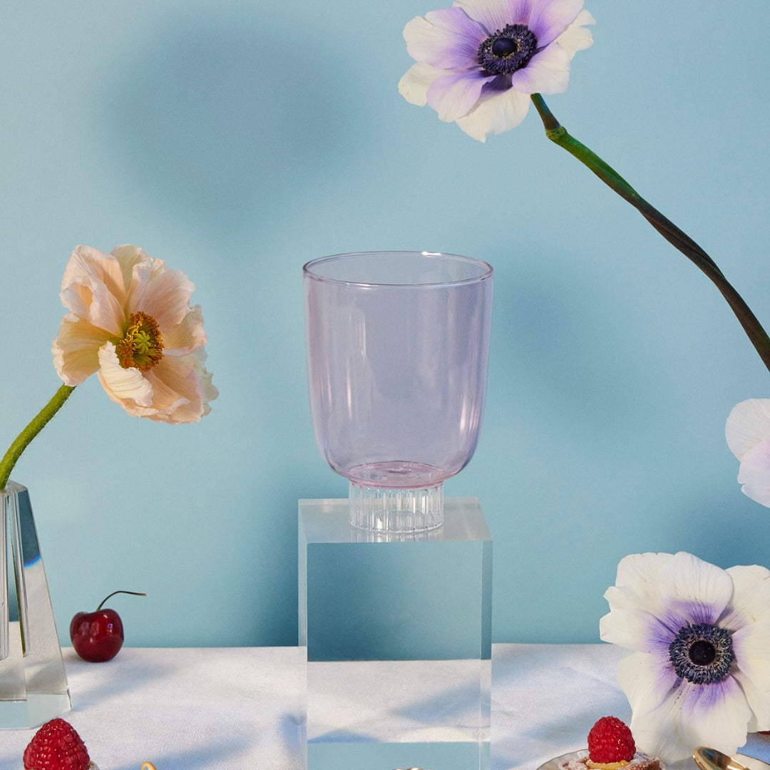 Romantic Stemless Wine Glasses - Set of four  q