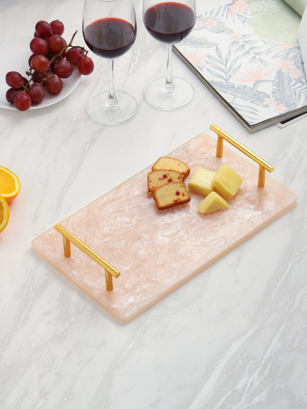 Resin Serving Board with Handles