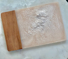 Load image into Gallery viewer, Resin and Wood Cheese Board
