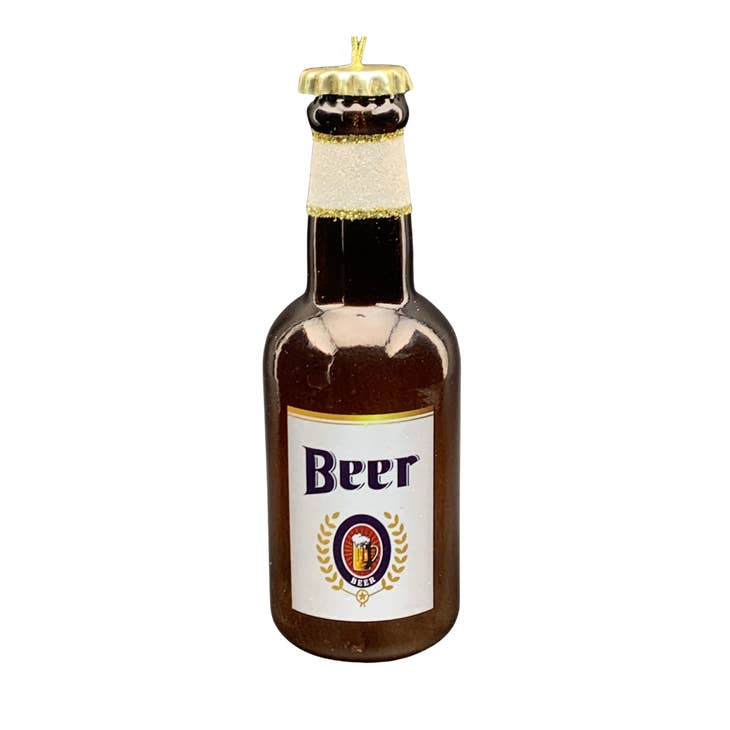 Beer Bottle Holiday Ornament