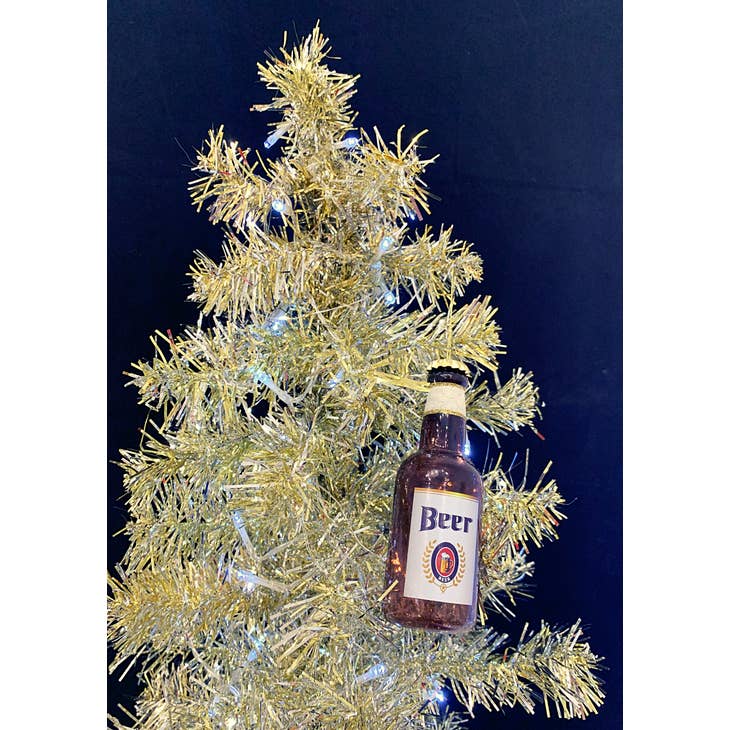Beer Bottle Holiday Ornament