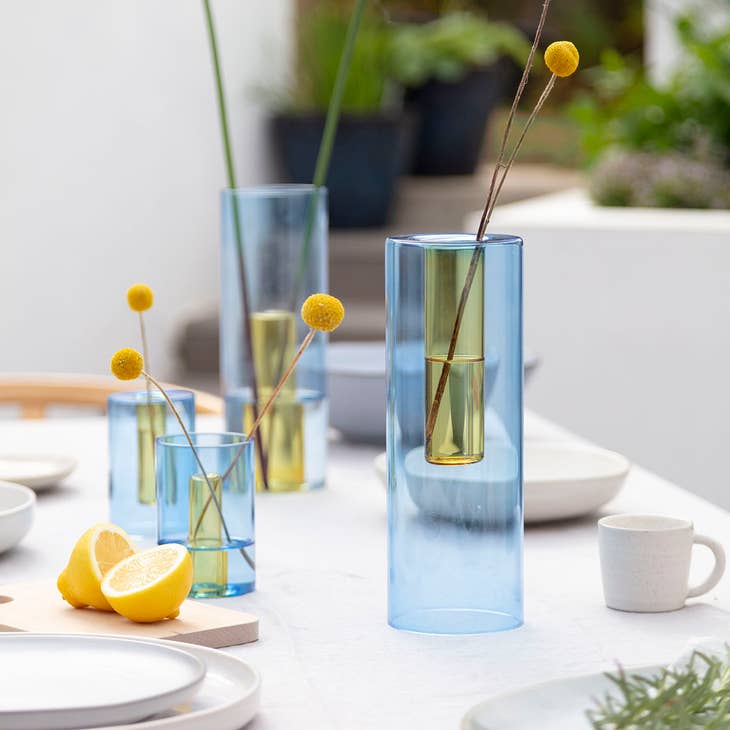 Large Reversible Glass Vase - Thumbnail 5