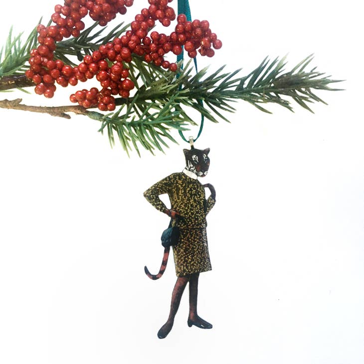 Tiger Lady Animal Ornament