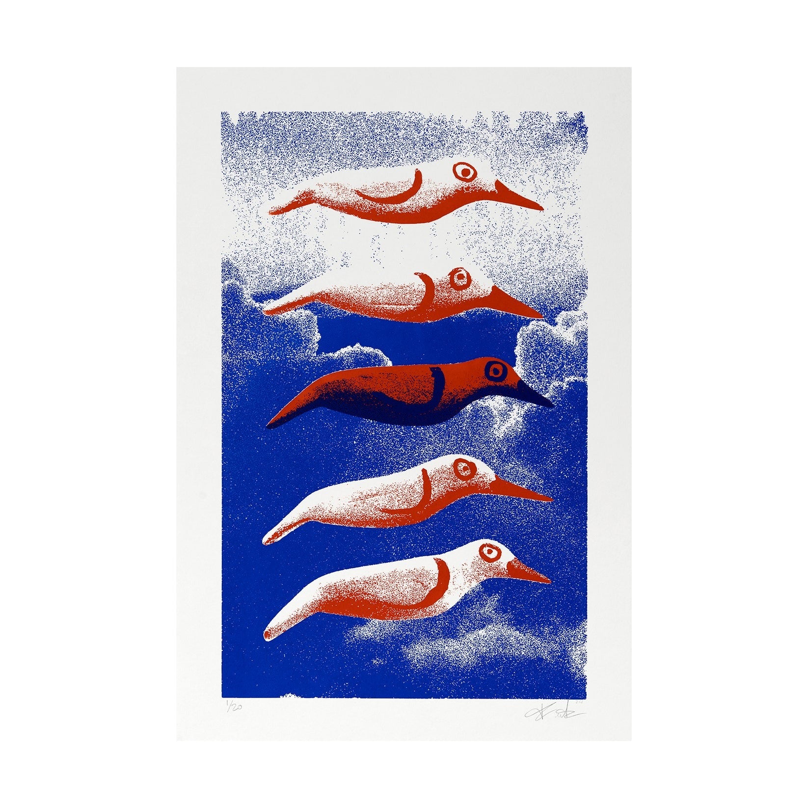 Pajaros- Art Printr by Franc Alcock