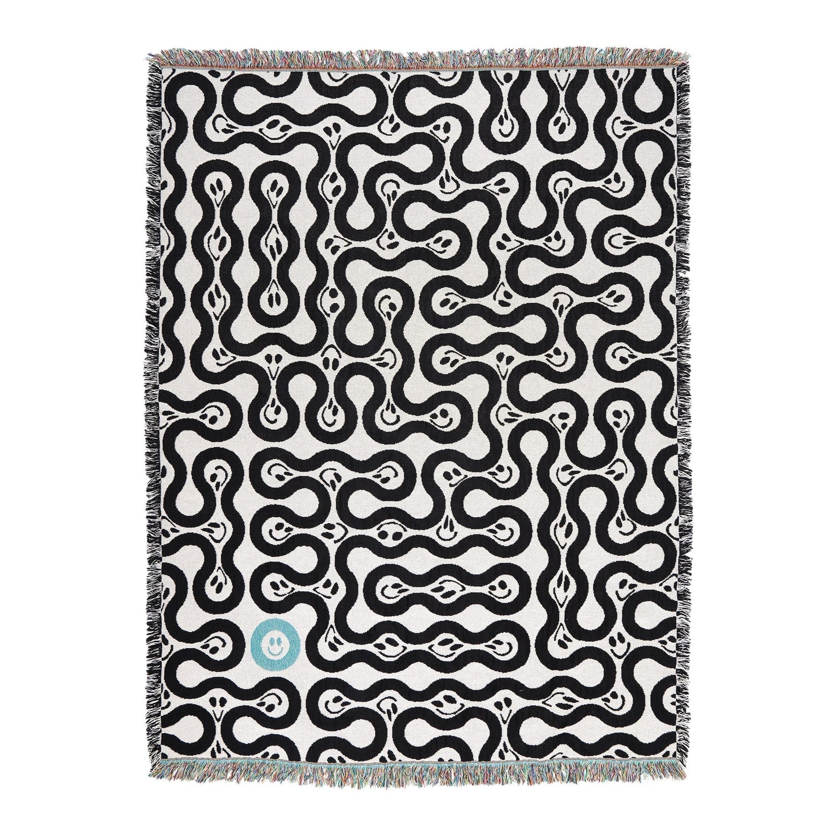 Melted happiness Woven Throw Blanket