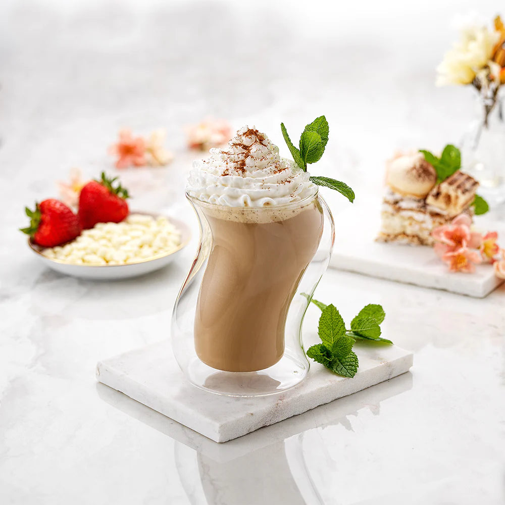 Set of 2 Pivot Double Wall Coffee Glasses - Thumbnail 2