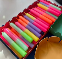 Load image into Gallery viewer, Dipdyed Neon Birthday Candles
