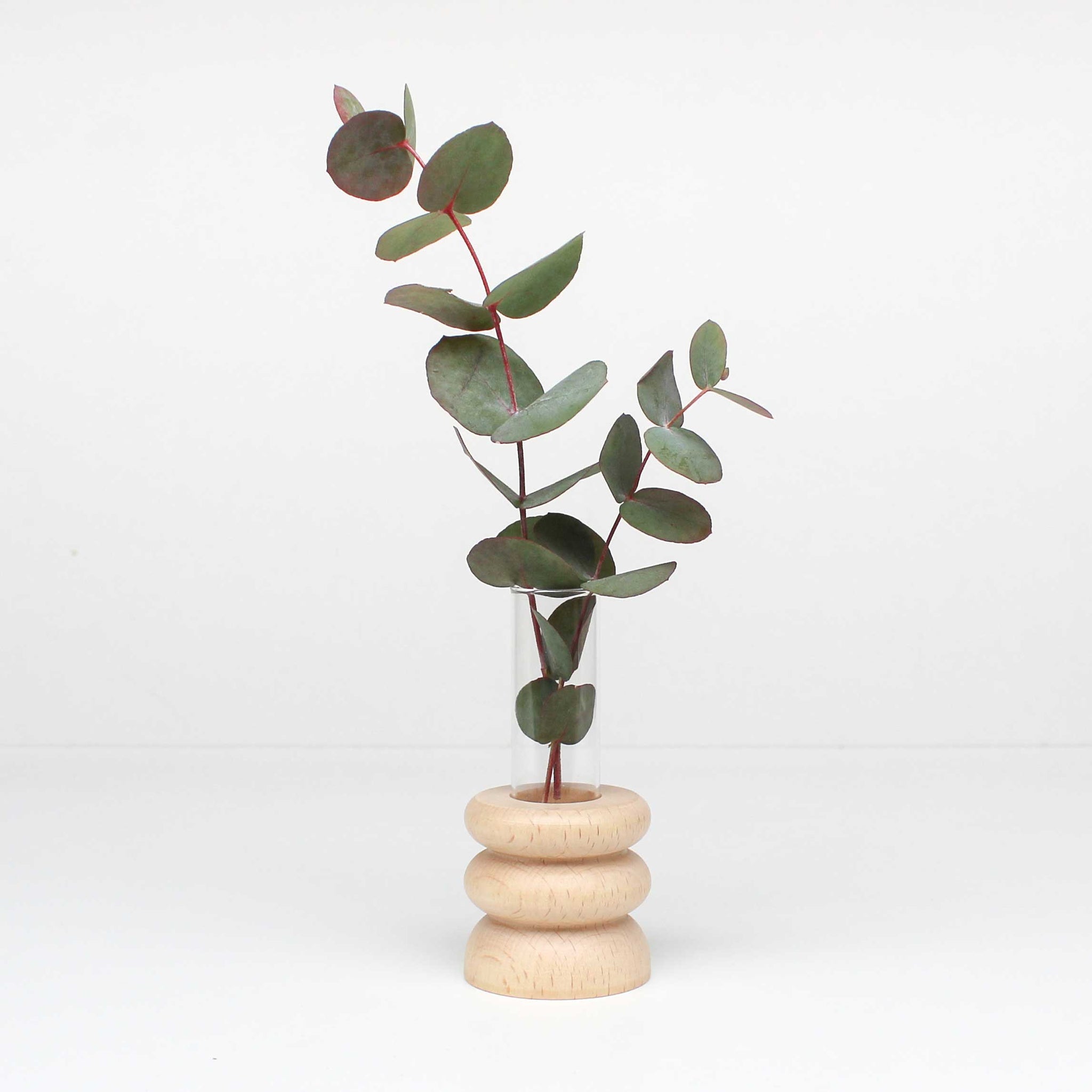 Wooden Table Vase - Short