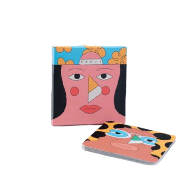 Set of 6 Coasters - Faces