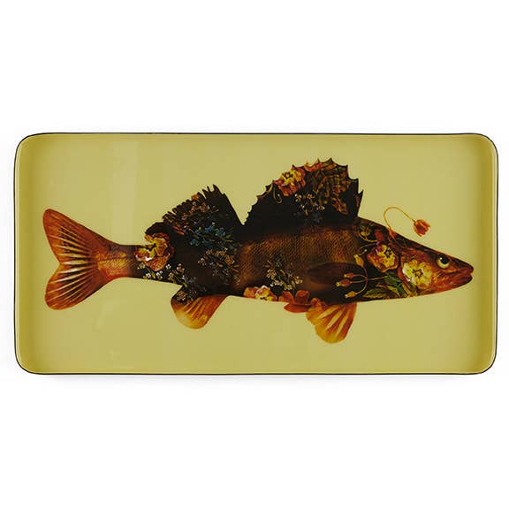 Flower Fish Rectangular Tray