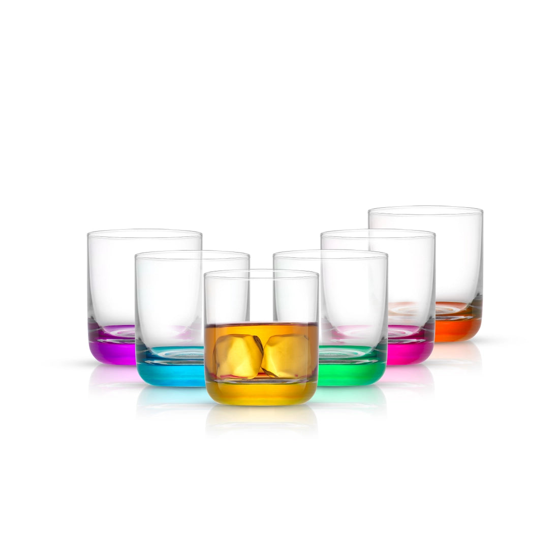 Hue Whiskey Glasses, Set of 6