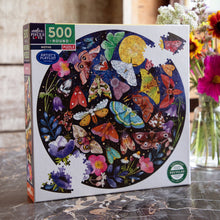 Load image into Gallery viewer, Moths 500 Piece Round Adult Jigsaw Puzzle
