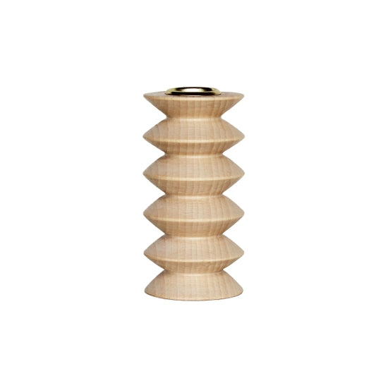 Totem Wooden Candle Holder - Medium