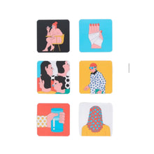 Load image into Gallery viewer, Set of 6 Coasters - Printed Mix
