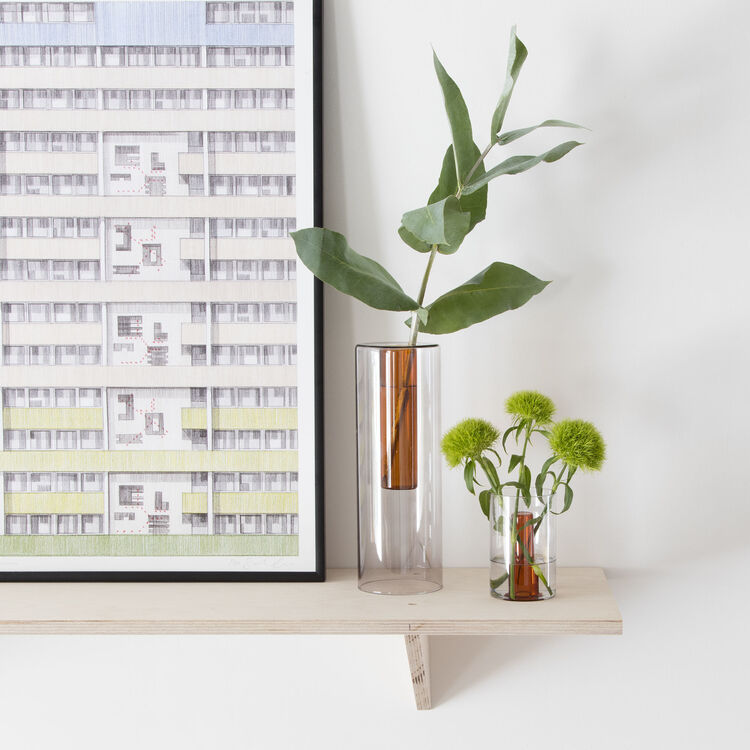 Large Reversible Glass Vase