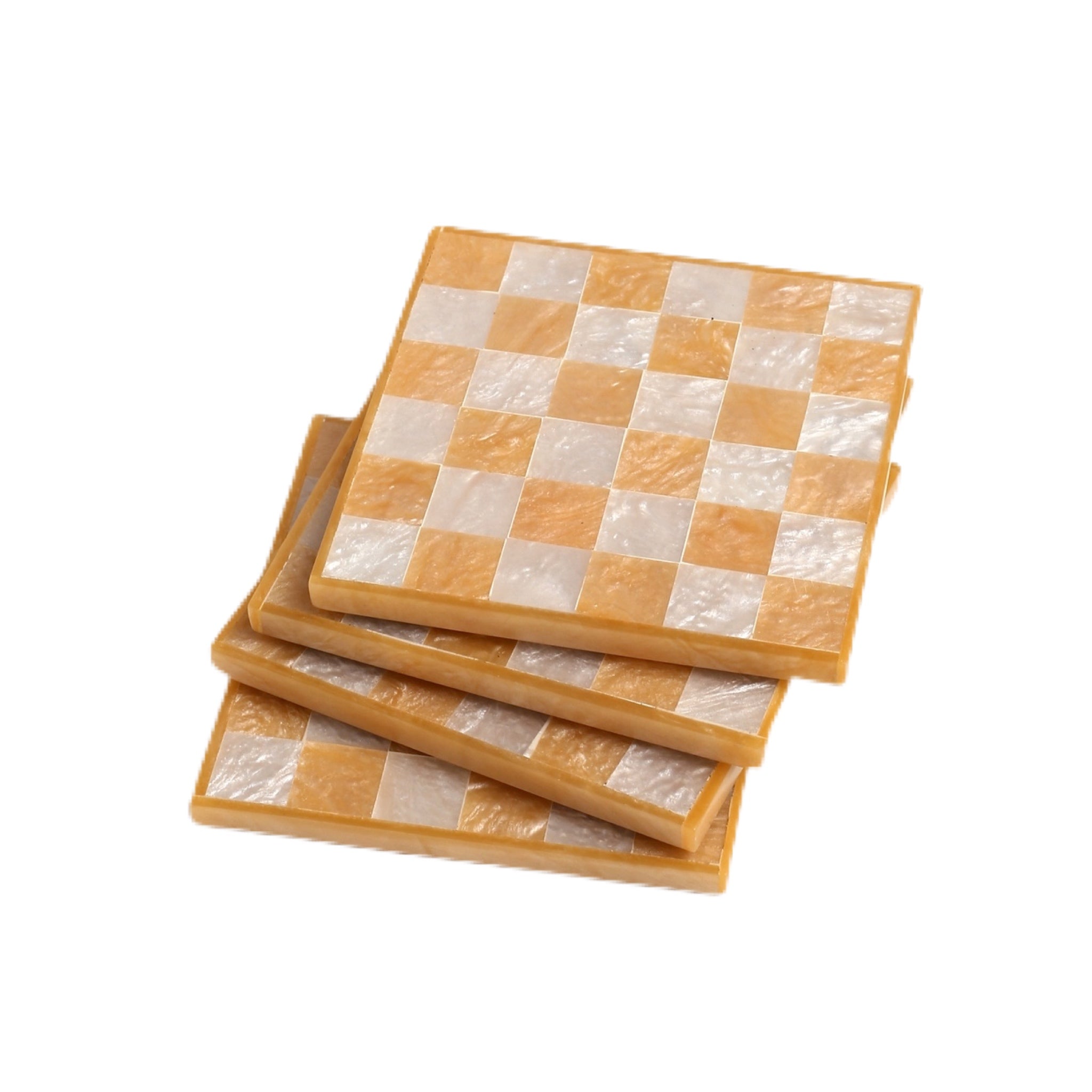 Check Resin Coaster Set of 4