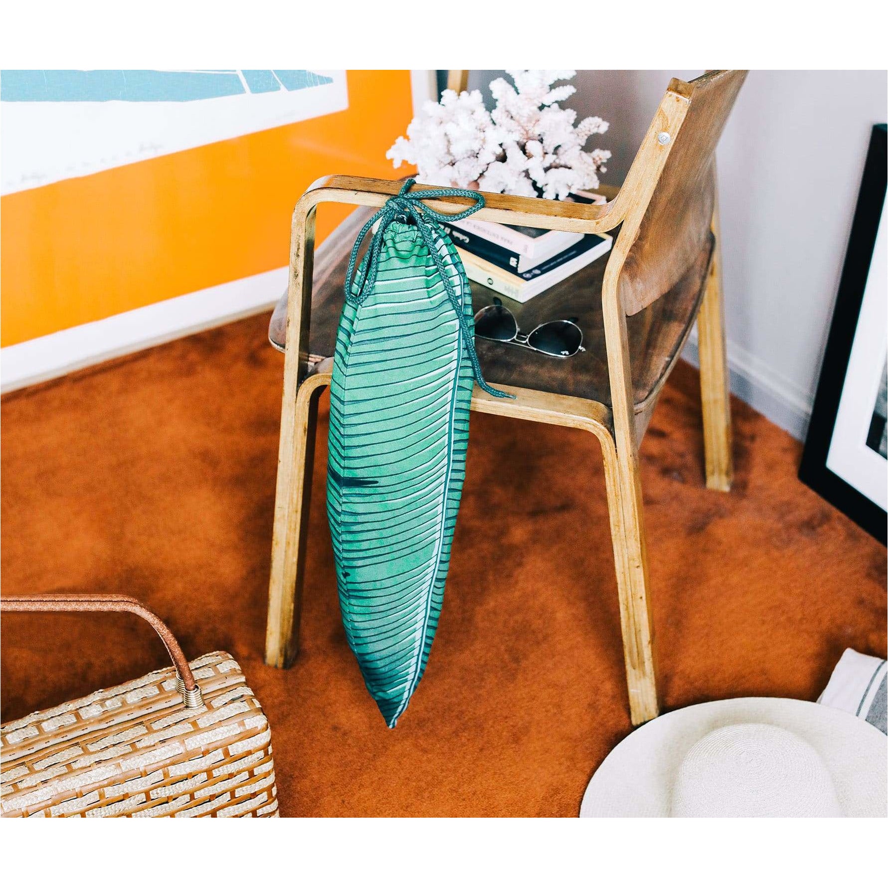 Tropical Leaf Travel Laundry Bag