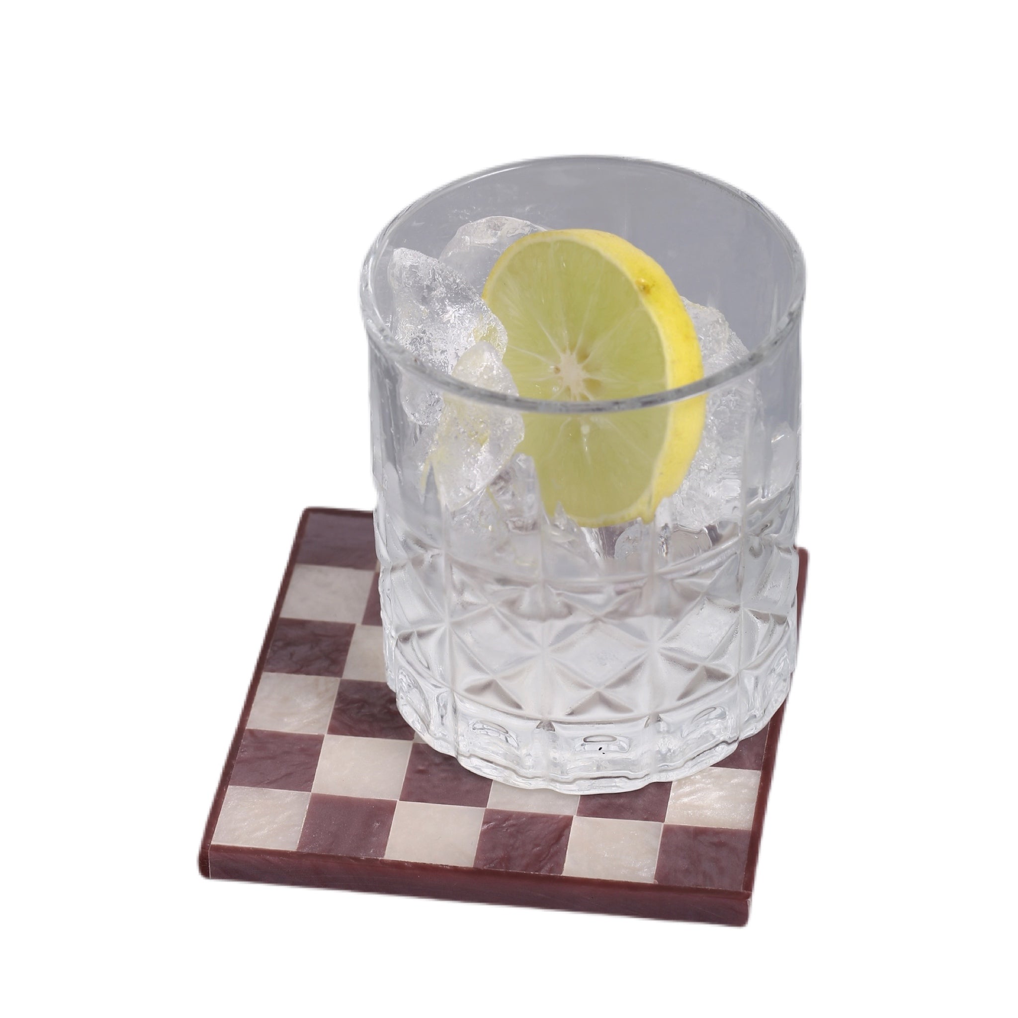 Check Resin Coaster Set of 4