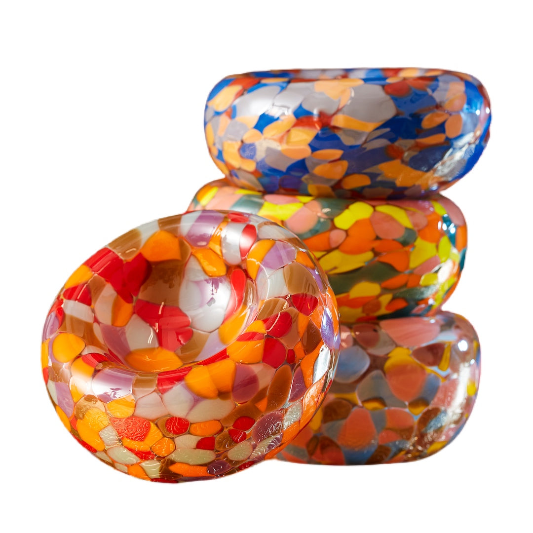 Multicolor Glass Nest Bowl