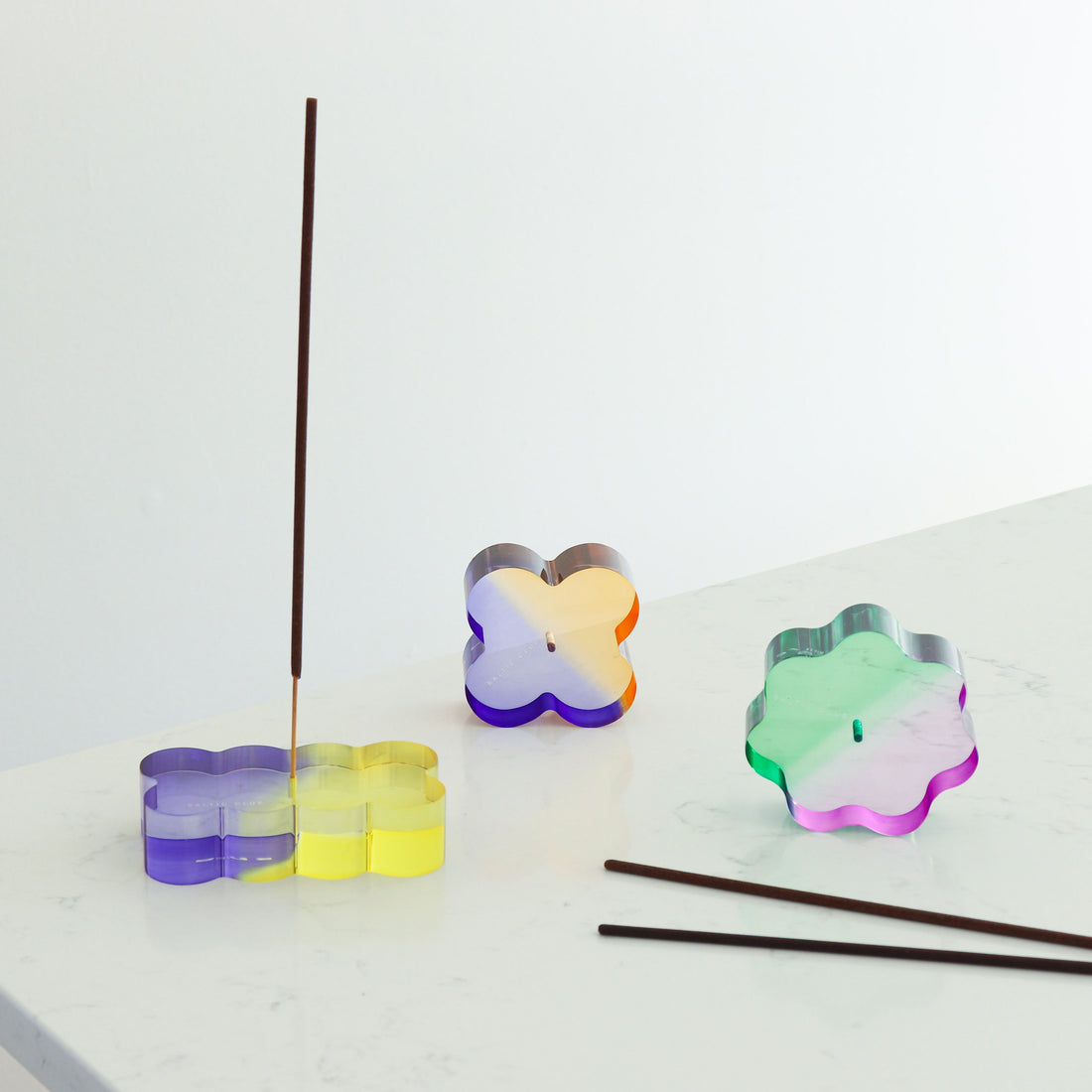 Cookie Duotone Acrylic Incense Holder
