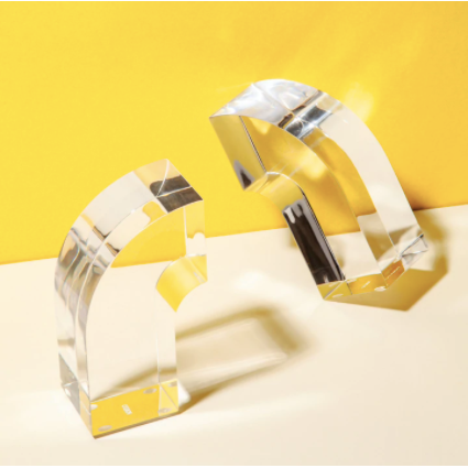 Acrylic Arc Bookends - Thumbnail 4