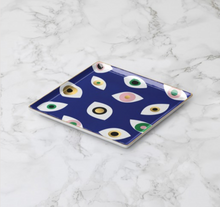 Load image into Gallery viewer, Nazar Blue Ceramic Tray.

