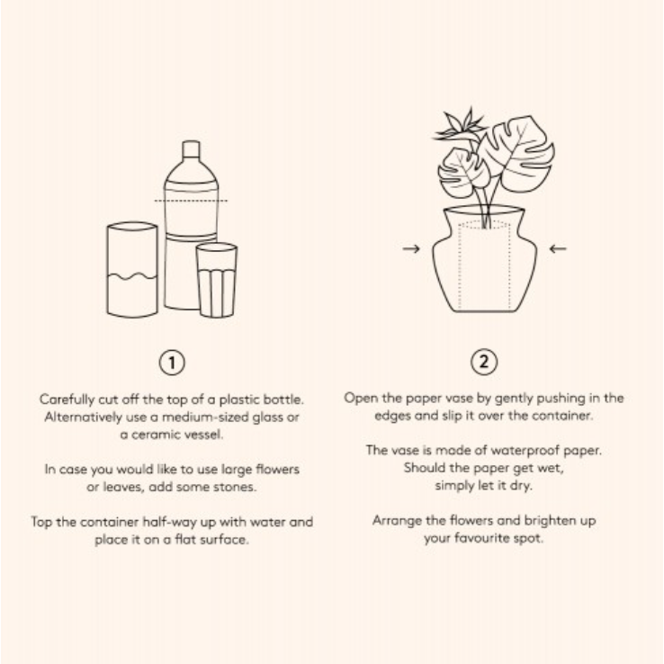 Templo Black Mini Paper Vase