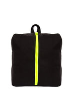 Load image into Gallery viewer, Handmade Canvas Backpack - Black + Neon
