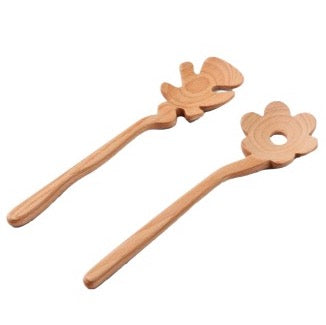 Serving Friends Wooden Spoons - Set of 2