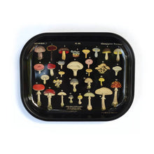 Load image into Gallery viewer, Small Metal Black Mushroom Ritual Tray
