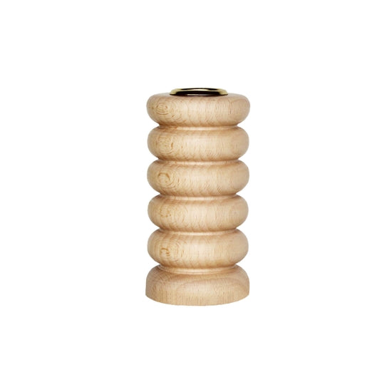 Totem Wooden Candle Holder - Medium - Thumbnail 5