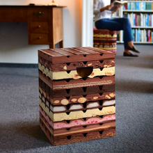 Load image into Gallery viewer, Cardboard Stool - Chocolate
