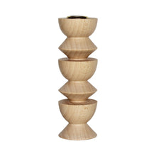 Load image into Gallery viewer, Totem Wooden Candle Holder - Tall
