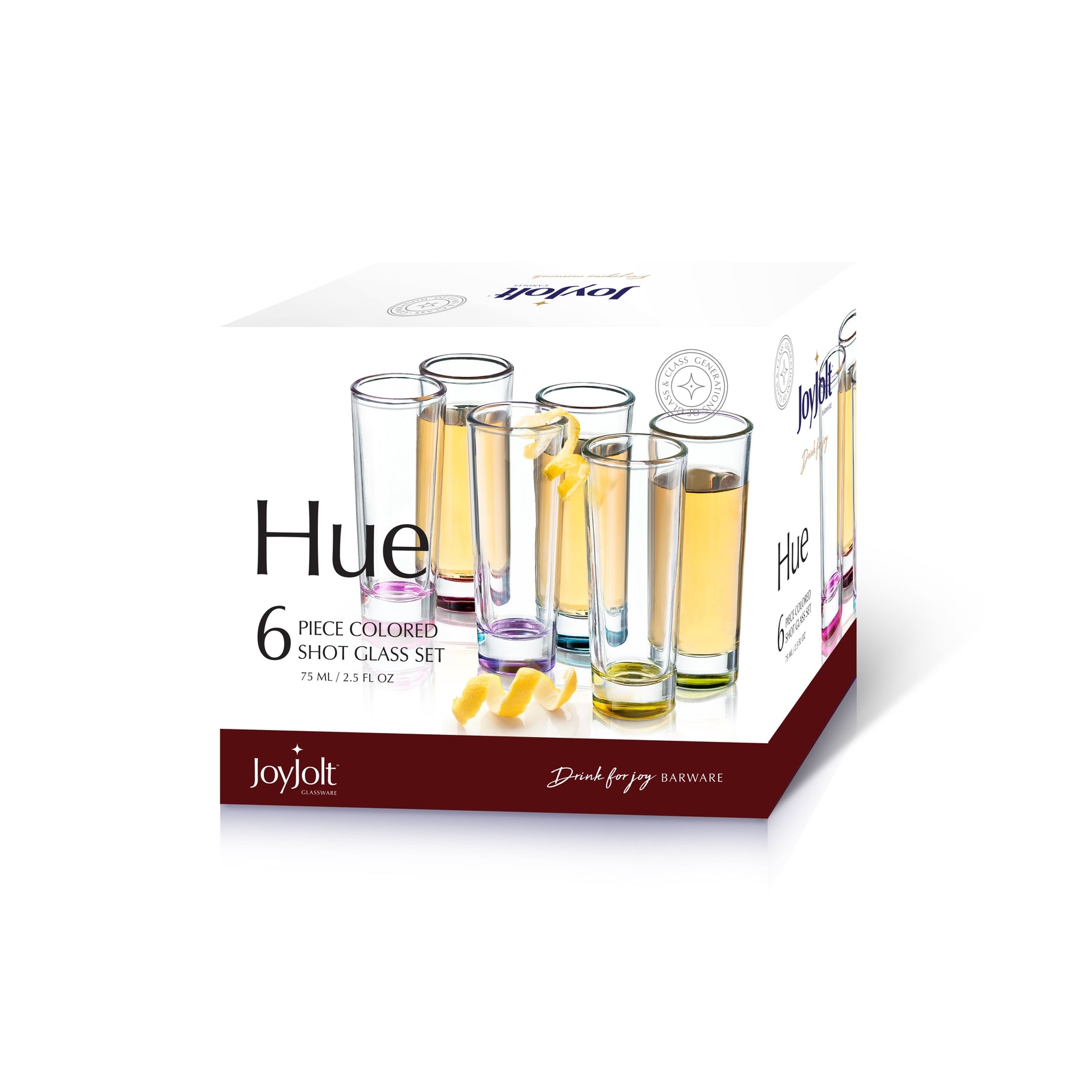 Hue Shot Glasses, Set of 6
