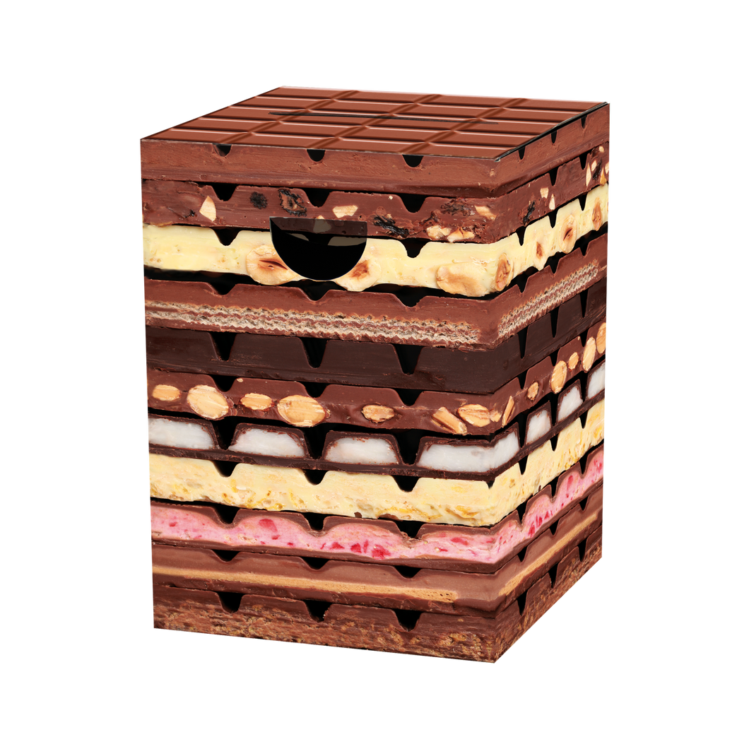 Cardboard Stool - Chocolate