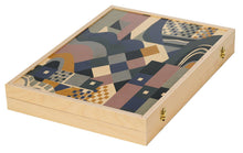 Load image into Gallery viewer, Paloma Teal Tabletop Backgammon Set
