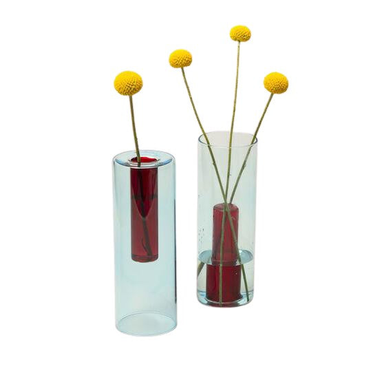 Large Reversible Glass Vase