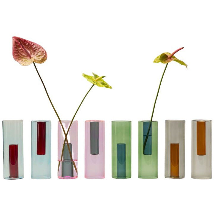 Large Reversible Glass Vase