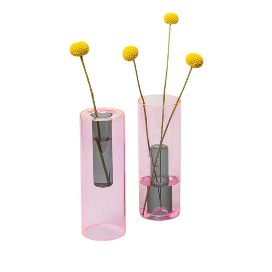 Large Reversible Glass Vase