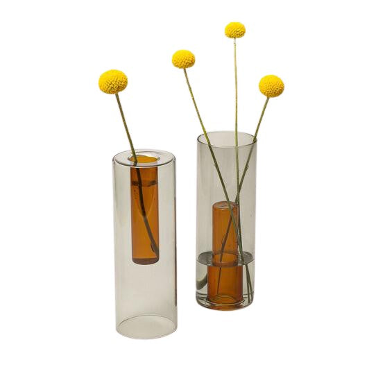 Large Reversible Glass Vase