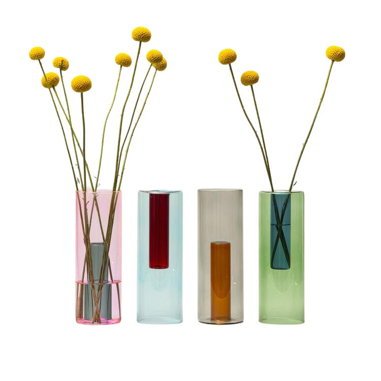 Large Reversible Glass Vase