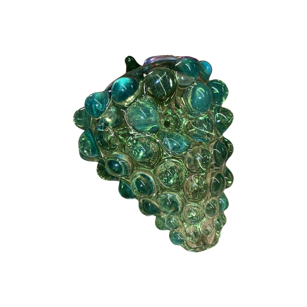Green Grapes Shaped Glass Pipe