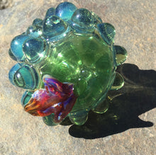 Load image into Gallery viewer, Green Grapes Shaped Glass Pipe
