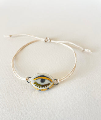 Ceramic Charm Eye Bracelet